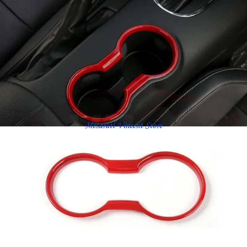 A70F Console Bezel Accent Cover for Select Model, ABS Cup Holder Trim Rings for Easy Interior