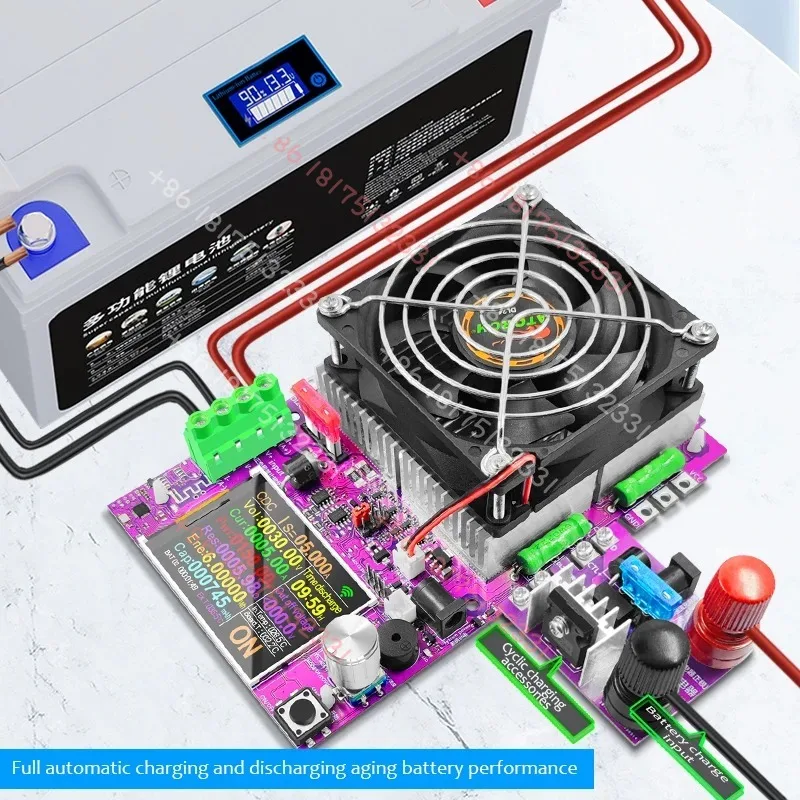 DL24EW 150W  APP WiFi Smart Electronic Load Tester Voltage Current 48V Car Battery Capacity Tools + Battery Test Box