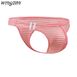 Mens G String Underwear Men's Sexy Breathable Underpants Mesh Comfortable Men Thong Tanga Cueca Male Pouch Panties Bikini