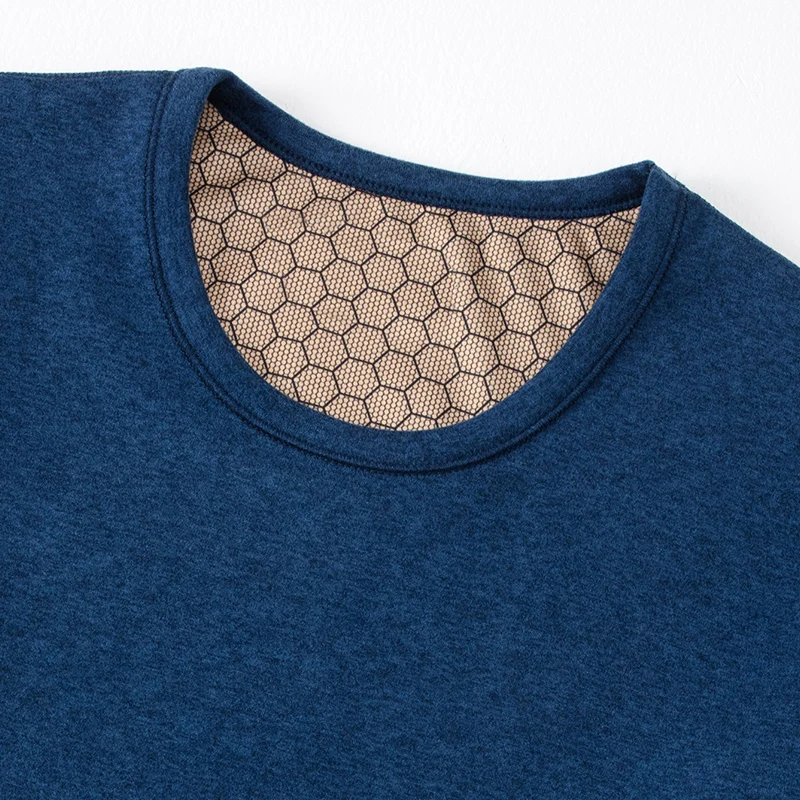 طقم ملابس خريفي عصرية للرجال مكون من قطعتين وبنطلون بأكمام طويلة للملابس الداخلية الحرارية للمراهقين في نهاية الخريف والفوز #6