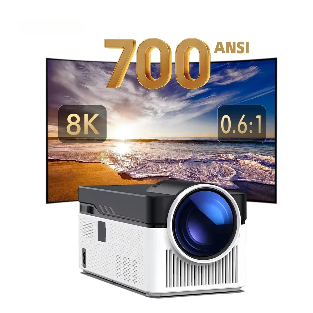 Topleo 8k short throw projector 1080p video mini 4k smart lcd projector android 11 hy450 home cinema screen projector