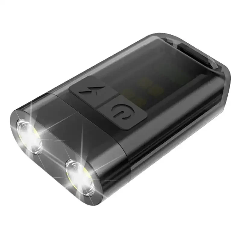 

Карманный фонарик с магнитным зажимом на фонарике, брелок для ключей, яркий уличный брелок для снаряжения, лампа для кемпинга, пешего туризма, бега