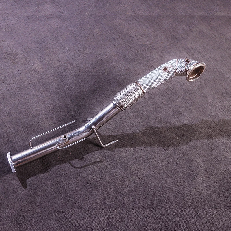 empow 1.5T 다운파이프 2.5인치 배기 시스템, 304 스테인리스 스틸로 제작되어 막대를 제거하고 소리를 높이고 파워를 증가시킵니다.