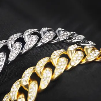 豹紋項鍊,鋅合金鑲鑽豹頭吊墜,個性化奢華古巴鏈,嘻哈風格男女通用飾品,美國製造 10 最佳銷售 豹紋項鍊 - №6