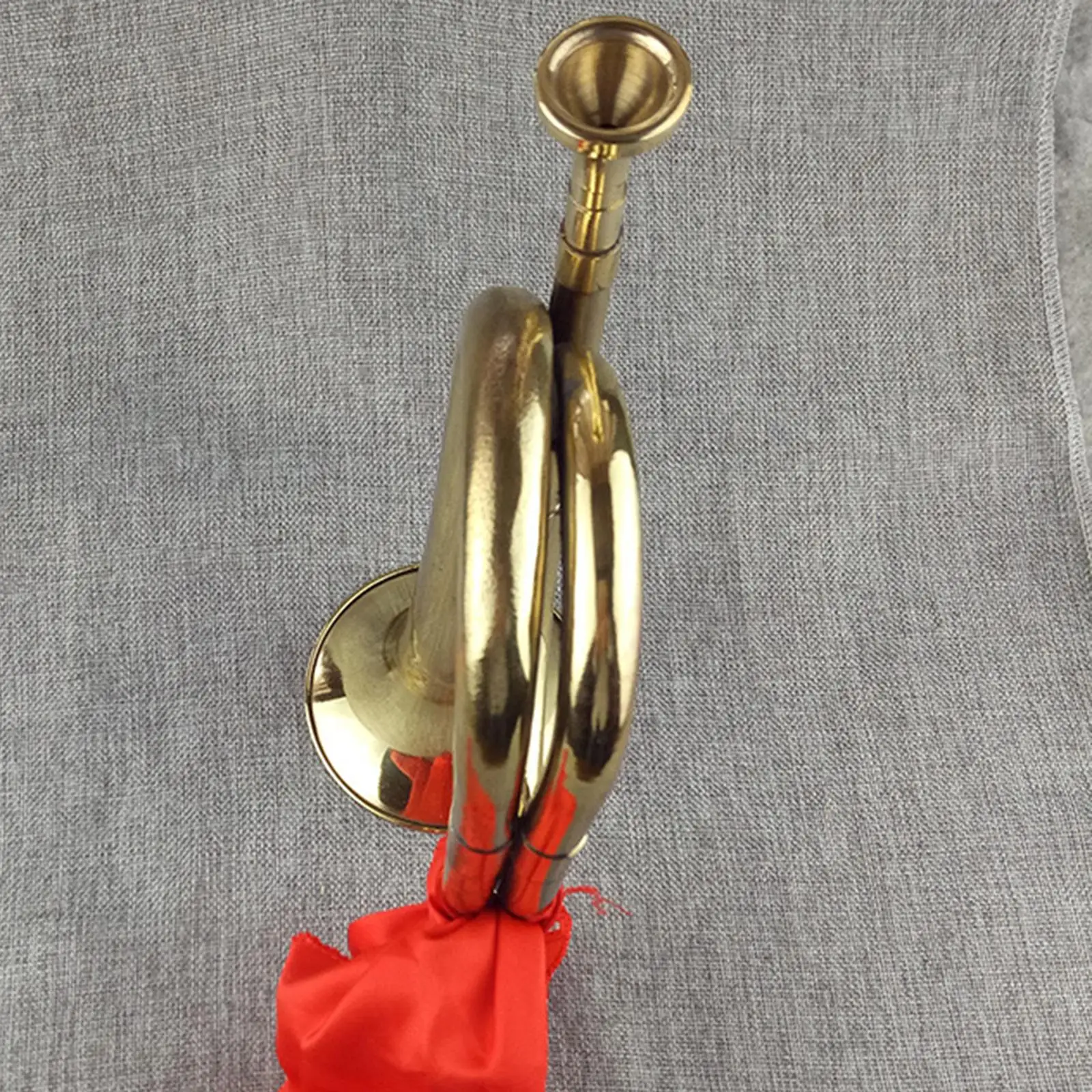 Brass Bugles Cheering trumpet Trumpet Orchestra with Cloth for Show Exercise Beginners