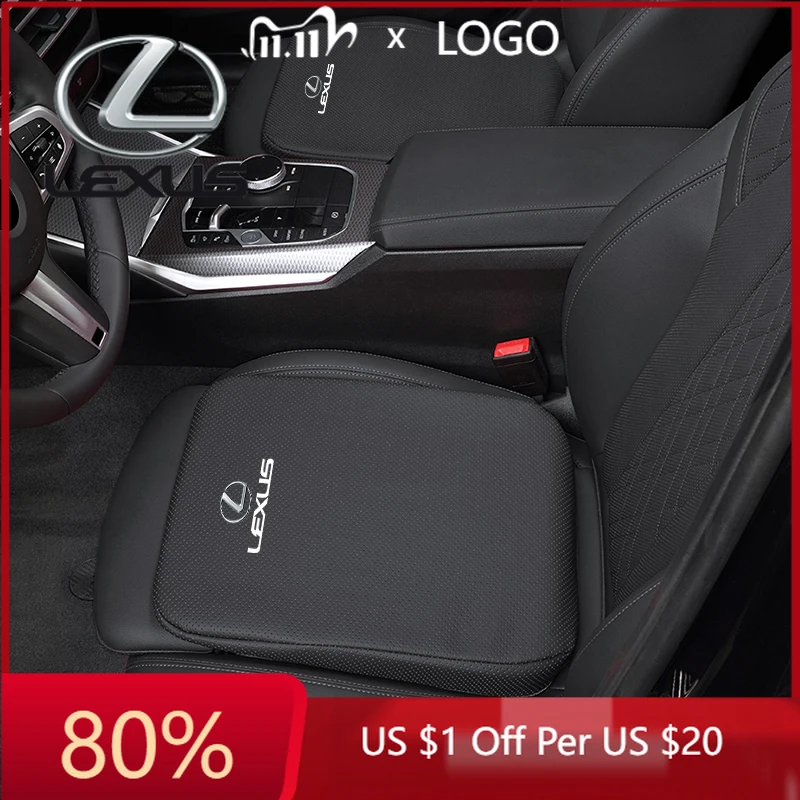 

2026 Hot Interior Stickers Car Seat Cushion Seat Covers For Lexus IS250 RX330 Ct200h ES300h LS Soft Leather Memory Foam Seat Mat
