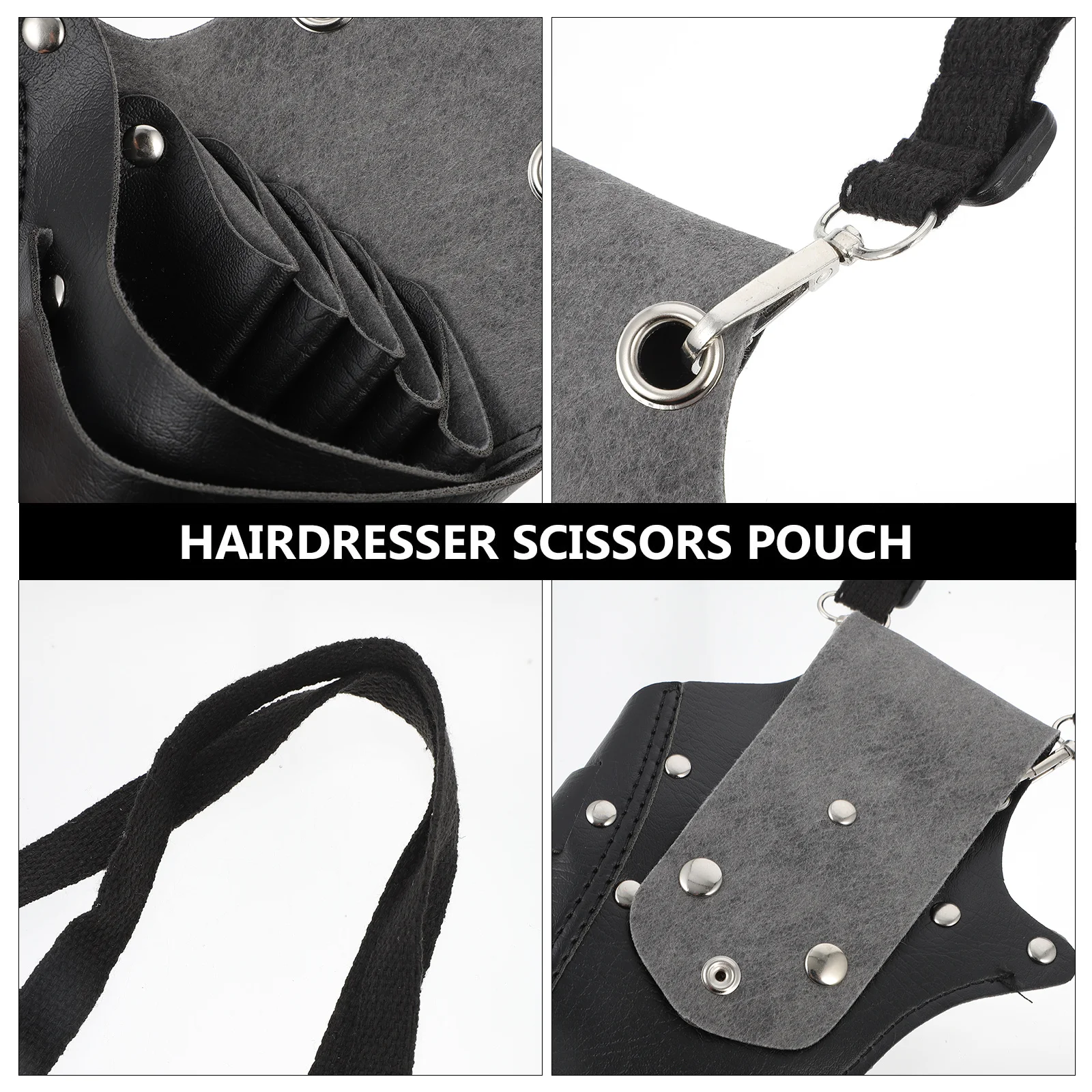 

Professional Hairdressing Waist Bag PU Barber Tool Bag Scissor Holder Hair Stylist Tool Organizer Barber Shear Holder