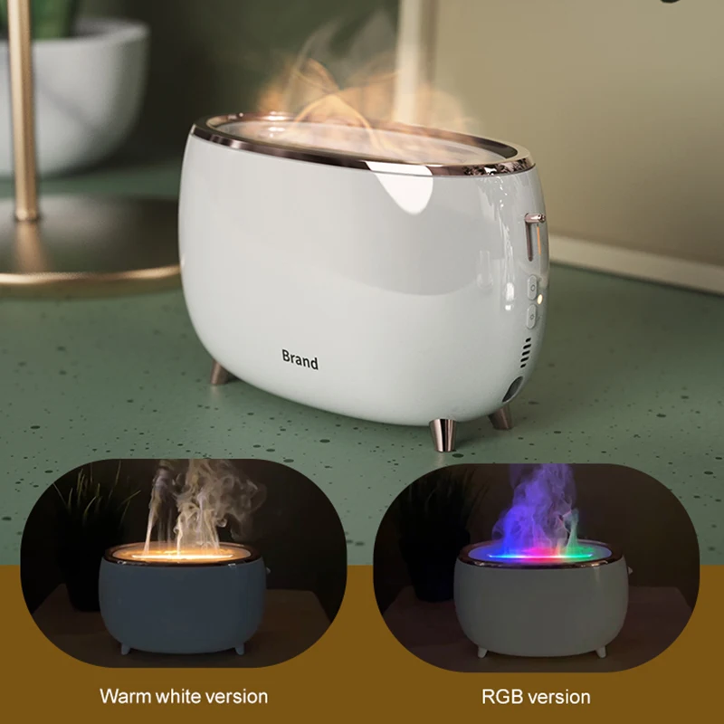 300ml Flame Air Humidifier flame-effect-air-humidifier night light Night Lamp wireless flame diffuser Ultrasonic