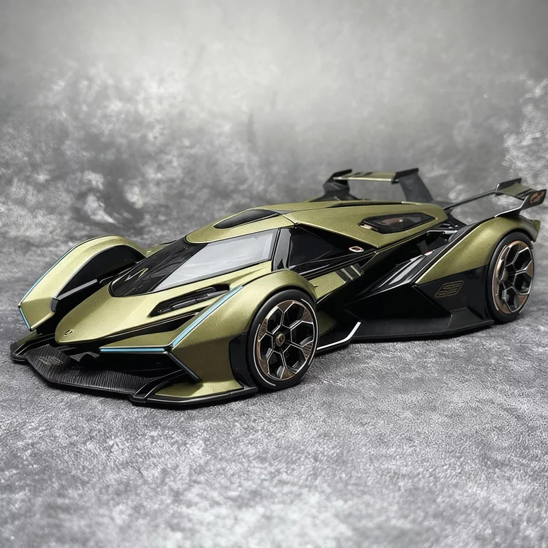 

1:18 V12 Vision GT Gran Turismo, концепция сплава, модель спортивного автомобиля, литая под давлением металлическая игрушка, гоночный транспорт, модель автомобиля, звуковой свет, подарок для детей