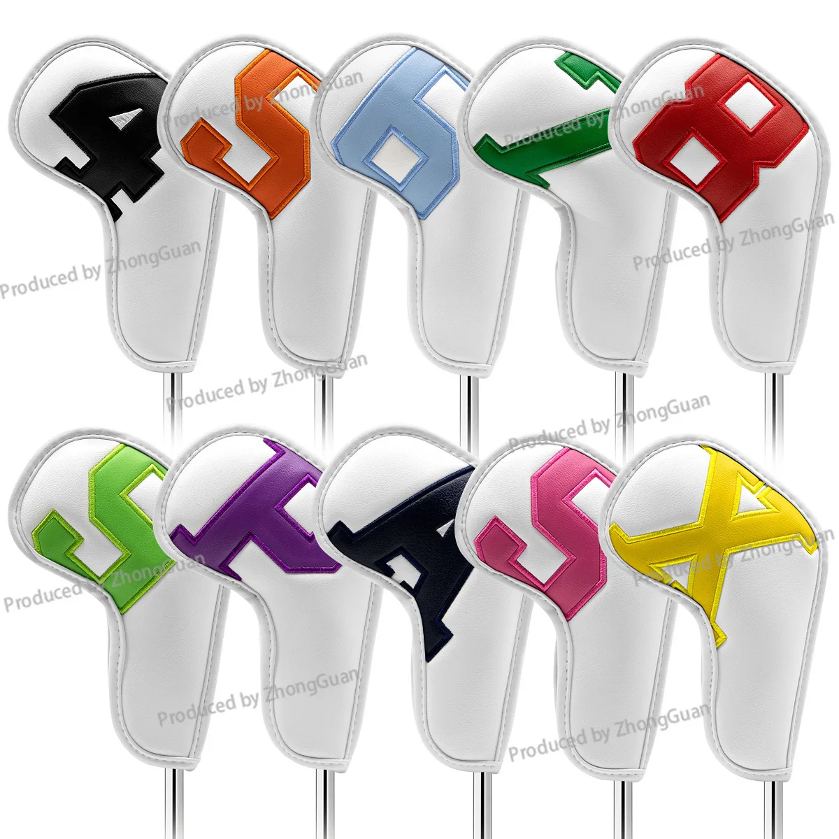 

Чехол для клюшки для гольфа, защитный чехол из искусственной кожи, железный чехол для гольфа, железная головка