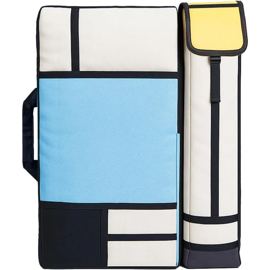 JJRING-funda de portafolio de arte, mochila de cartera de artista de lona para almacenamiento de dibujo grande al aire libre, carteles, impresiones, pinceles, Artwo