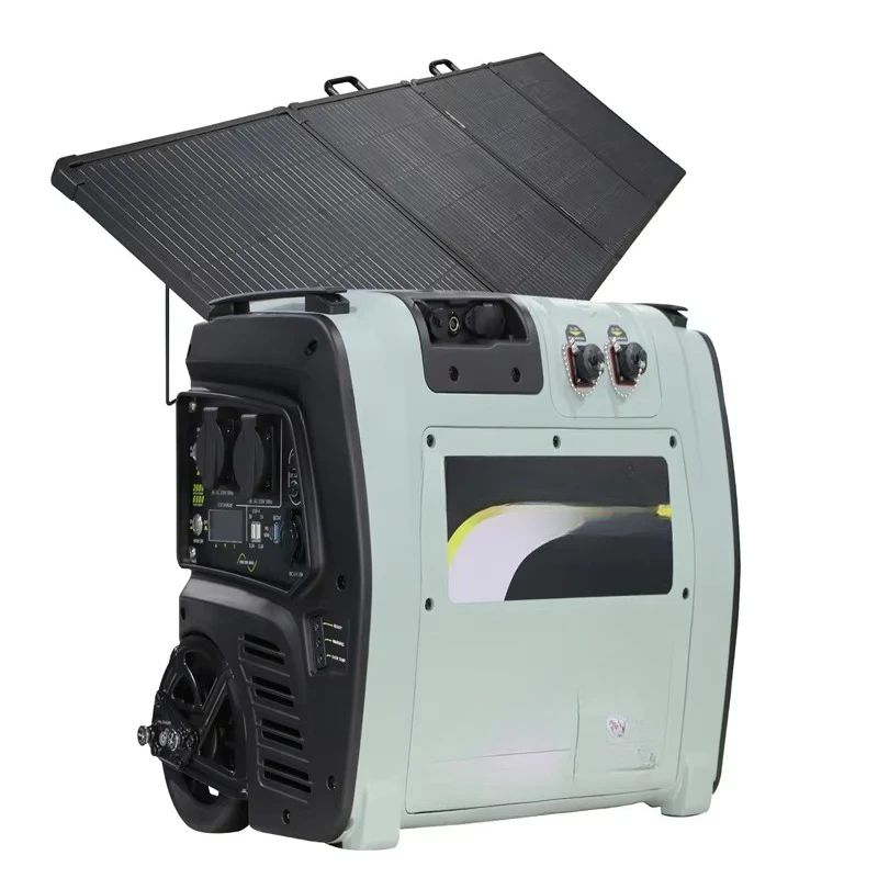 

110-240 volt portable solar generator 3000 watt portable camping power station outdoor emergency power supply with AC DC USB