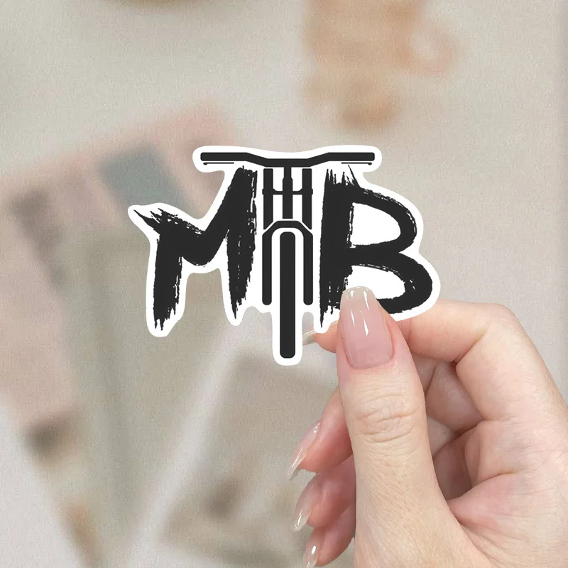 Sturdy MTB Mountain Bike Vinyl Sticker - Adhesive Graphic Suitable for Cars, And More - Striking 