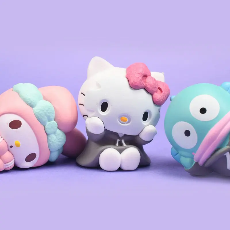 New Product In Stock Kt Cat Kuromi Cinnamoroll My Melody Home Edition Blind Box Desktop Ornament Surprise Gift For Friends view 4