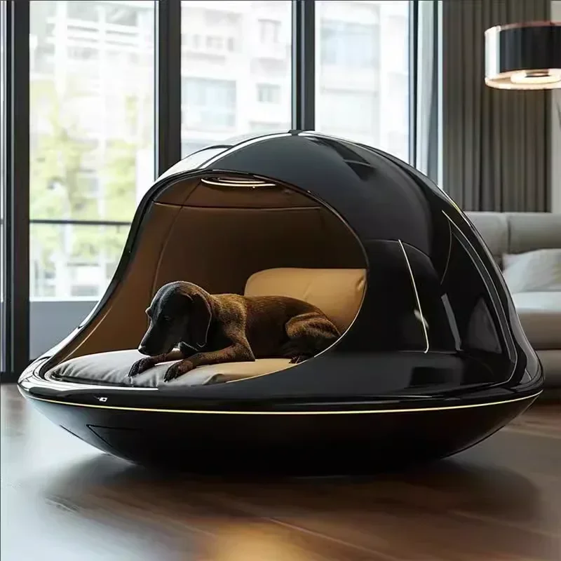 High-end new kennel space capsule luxury villa large dog four seasons universal indoor dog house removable house summer