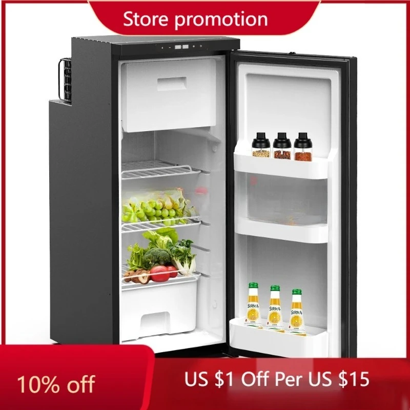 

C R90X Al picool 24v 12v Upright Electric Fridge Car Home Dual Use RV Refrigerator 93.4l Slide Available RV Freezer Compressor