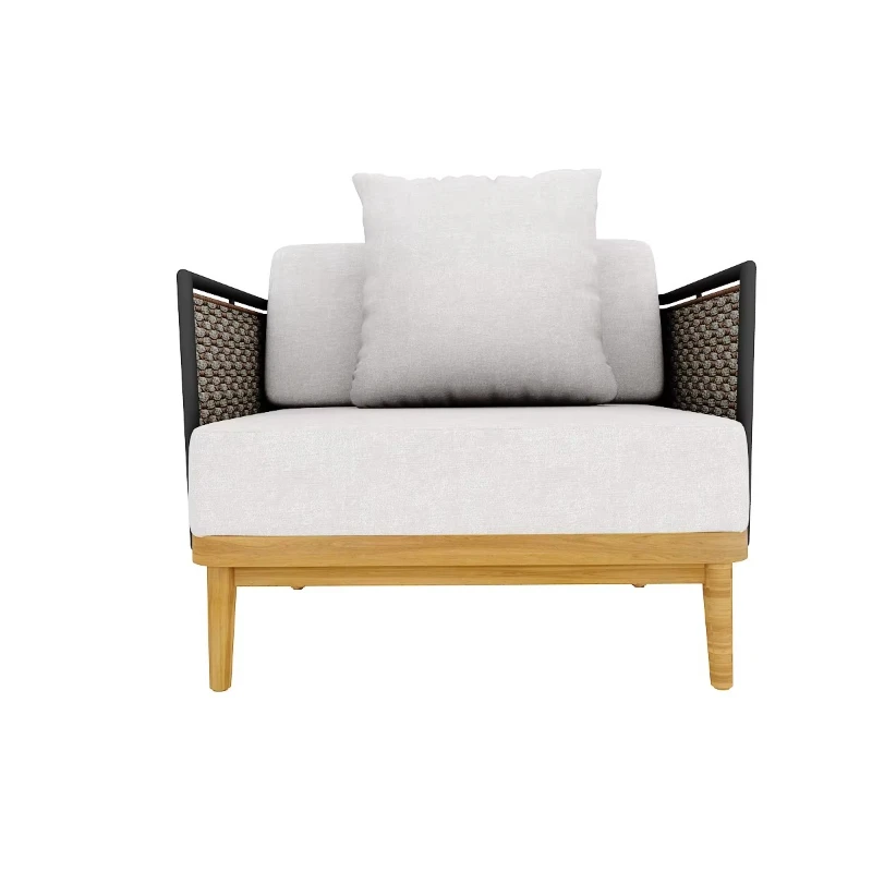 

Single sofa with cushions