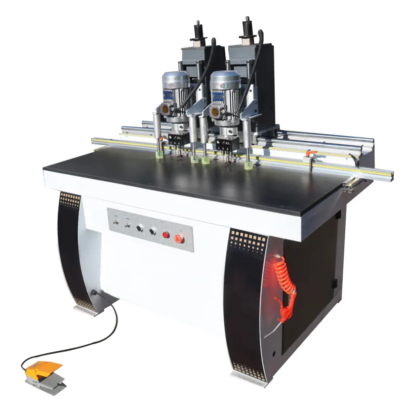 Double head hinge hole drilling machine wood boring machine for cabinet door making