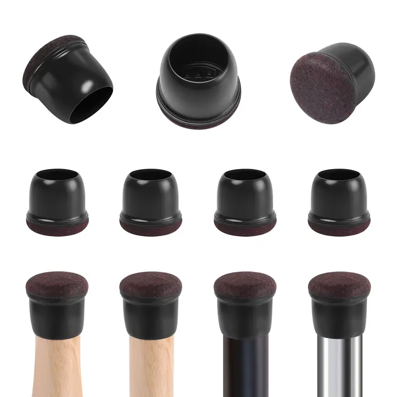 Chair Leg Caps Rubber Feet Protector Stool Table Furniture Leg Cover Non Slip Felt Bottom Pads Round Square Floor Protectors - Image 22