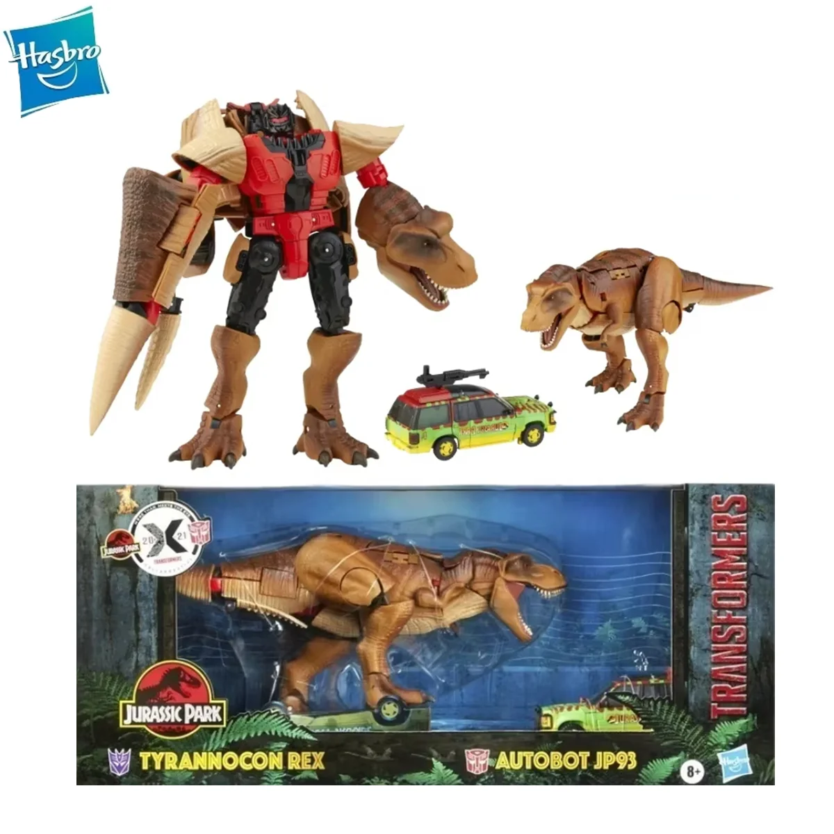 

Hasbro Transformers Original Series Jurassic Park Tyrannosaurus Rex&JP93 Robo&Kingdom Leader Action Figure Model Toy Children