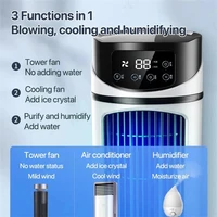 Climatiseur portable USB, mini climatiseur, ventilateur de refroidissement à eau, climatiseur pour la maison et le bureau 4
