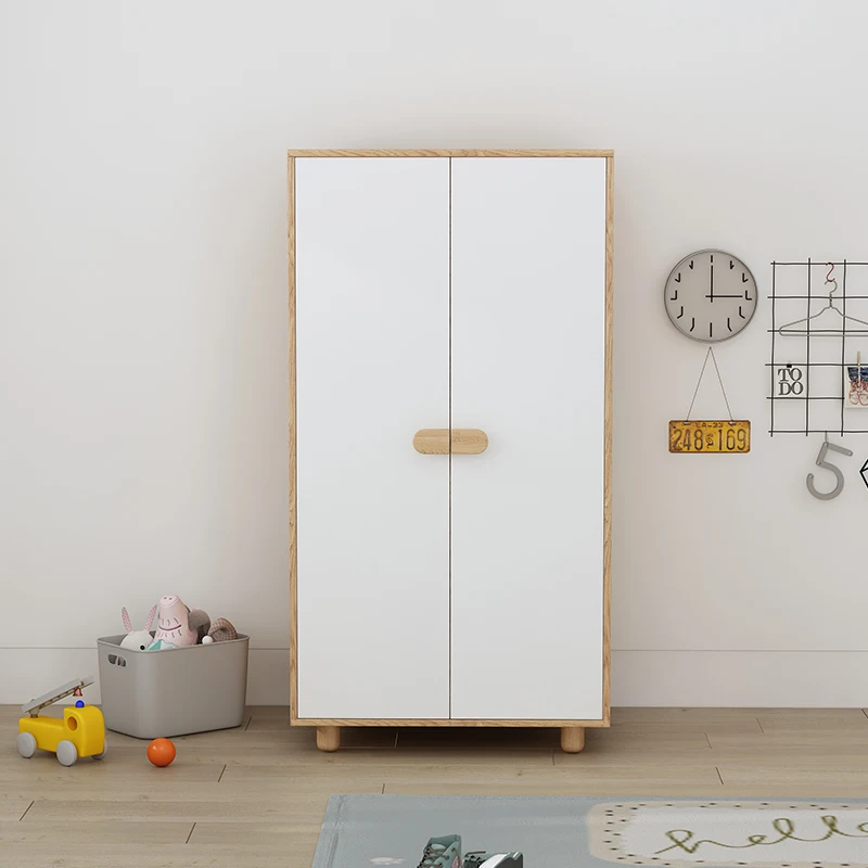 منزل صغير: خزانة ملابس منزلية للأطفال بلون خشبي أصلي، غرفة نوم، خزانة زاوية، خزانة #1