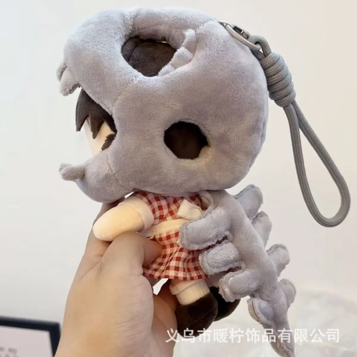 Only Clothes 10cm Cotton Doll Accessories Dinosaur Skeleton Bear Plush Doll Hood Cute Doll Outfit With Pendant For Doll Dress‑Up view 3