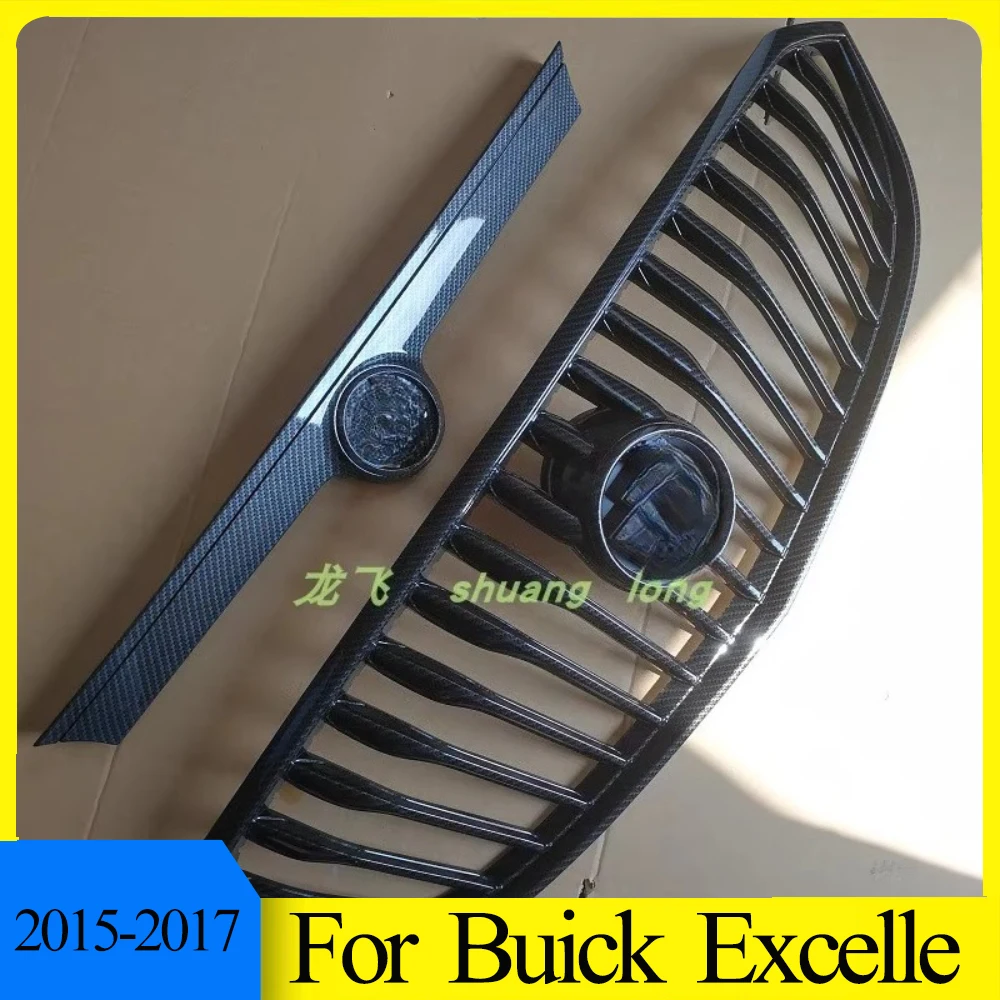 

For 2015-17 Buick Buick Excelle carbon fiber pattern medium mesh bright black ventilation grille medium mesh base bracket
