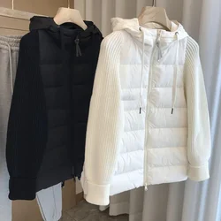 Parka à capuche en coton épissé pour femme, pardessus chaud épais, veste femme, vêtements d'extérieur à la mode, hiver, nouveau, 2023