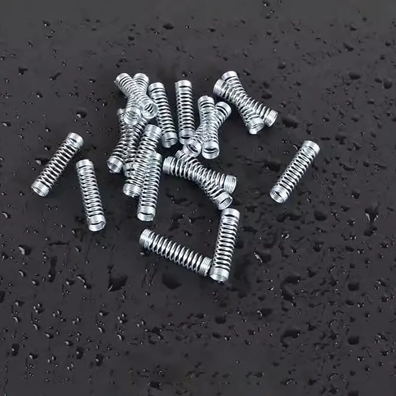 قلم حبر جاف مجلفن زنبركي اضغط تلقائيًا على سلك زنبركي القلم بقطر 0.4 مم 500 قطعة