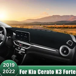 Car Dashboard Cover Avoid Light Pads Sun Shade Mat Non-Slip Case Anti-UV Accessories For Kia Cerato K3 Forte 2019 2020 2021 2022