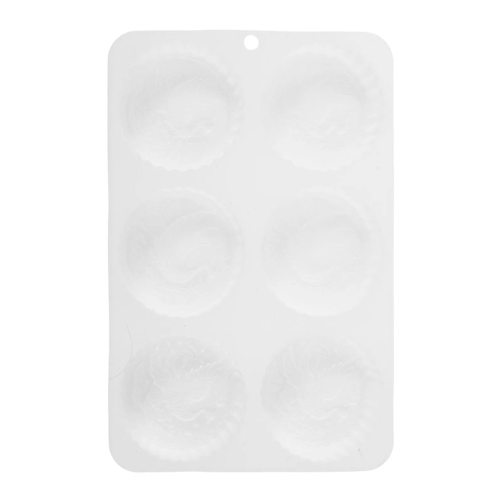 2Pcs Flexible Silicone Mooncake Mold Phoenix Artistic Pattern Heat-Resistant Non-Stick Baking Tool for Pastry Mousse Fondant