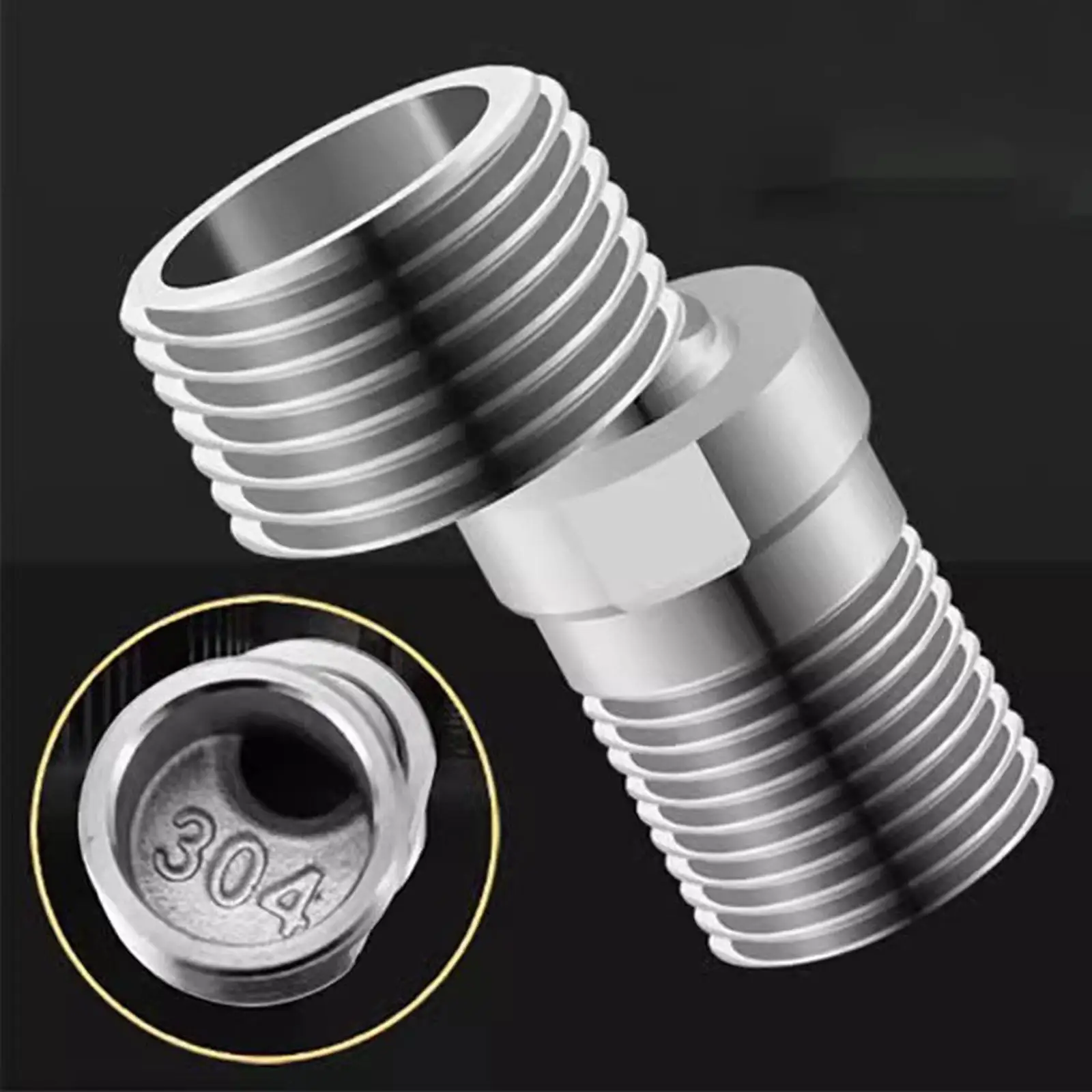 

Adjustable Eccentric Nipple,Easy Installation,Fitting,Stainless Steel for Corner Joint Faucet and Shower for Bathroom Kitchen