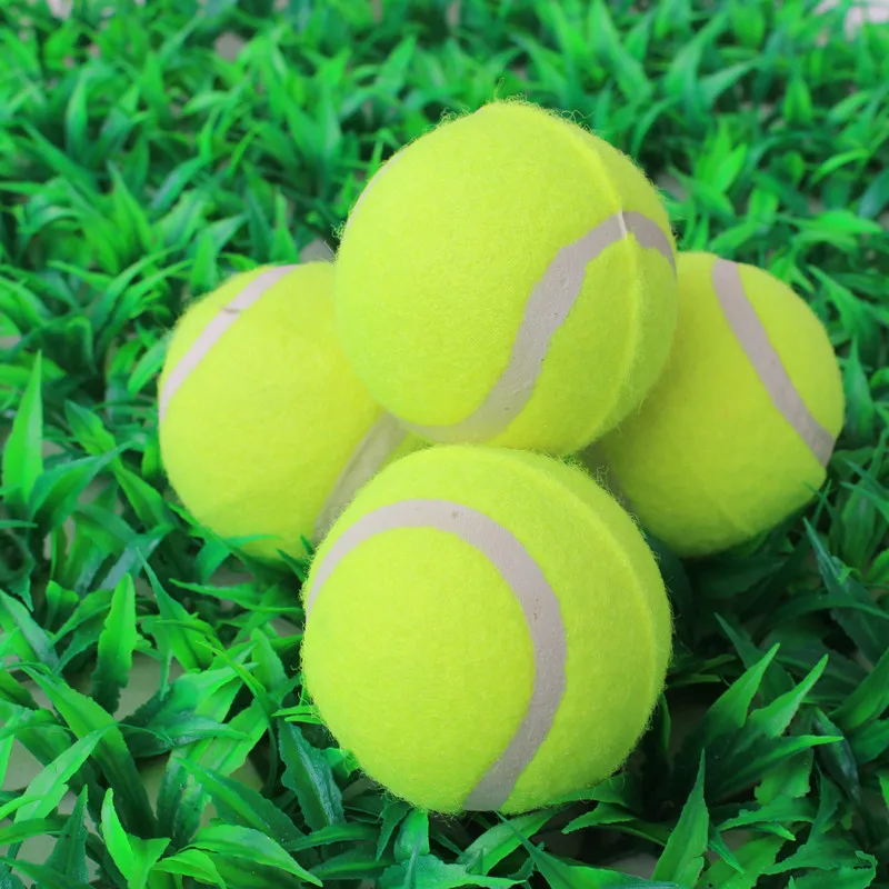 Balle de tennis pour animaux de compagnie, jouet d'entraînement pour chien, balle interactive rebondissante douce pour chiots et petits chiens, 6,3 cm, 3-60 pièces