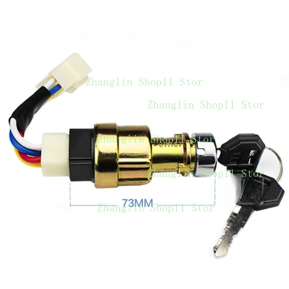 Forklift Ignition Key Switch 3-wire 4-wire Starter Switch Ignition Start Switch JK411 for Heli Long Gong 1-10T