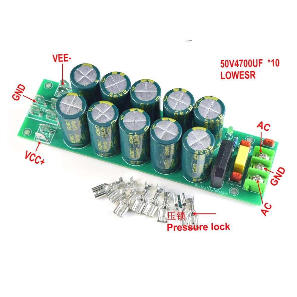 لوحة إمداد الطاقة المعدلة 50 فولت 63 فولت 3300 فائق التوهج 4700 فائق التوهج 2200 فائق التوهج * 10 مخصصة لمضخم الصوت MX من سلسلة L