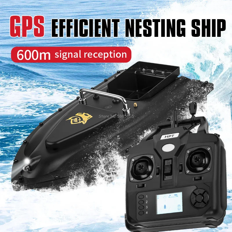 Barco de pesca con Control remoto de retorno automático, 600M, 16 GPS, 2,4G, Sonar inteligente, impermeable, Control de crucero, barco de cebo RC de