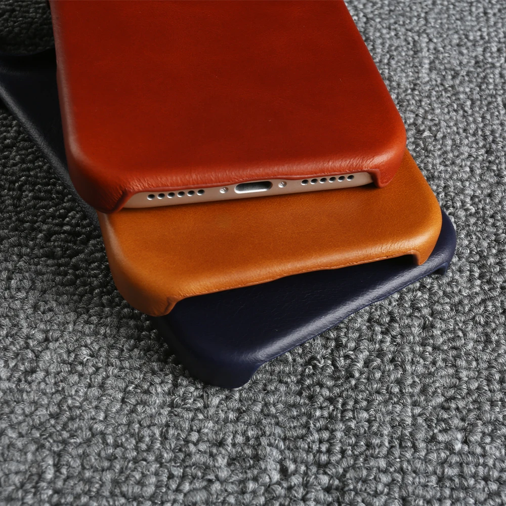 For Magsafe Genuine Leather Phone Case for iPhone Air 16 15 17 Pro Max 17e 16e 14 Plus 13 Mini 12 11 Magnetic Back Cover Coque view 6
