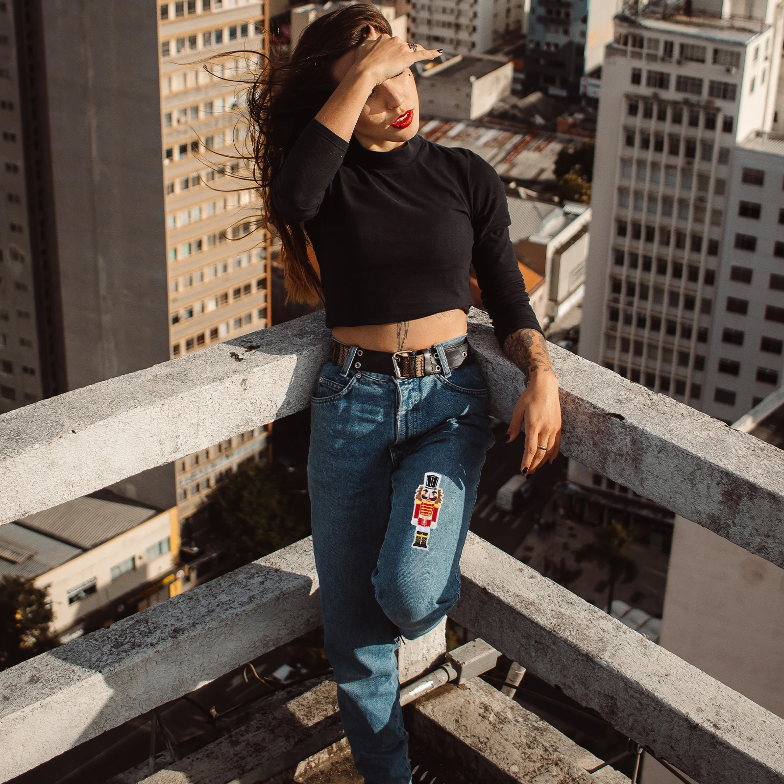 

5 Pcs Nutcracker Soldier Iron On Patches Polyester Decorative DIY Clothing Repair Accessories Embroidered Gifts