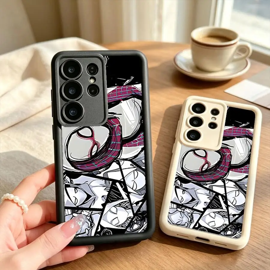 Phone Cover Case for Samsung Galaxy S26 Ultra S24Ultra S21 S24 Plus S25 S20FE S25 Edge S22 S23 FE New Spider Gwen Girl