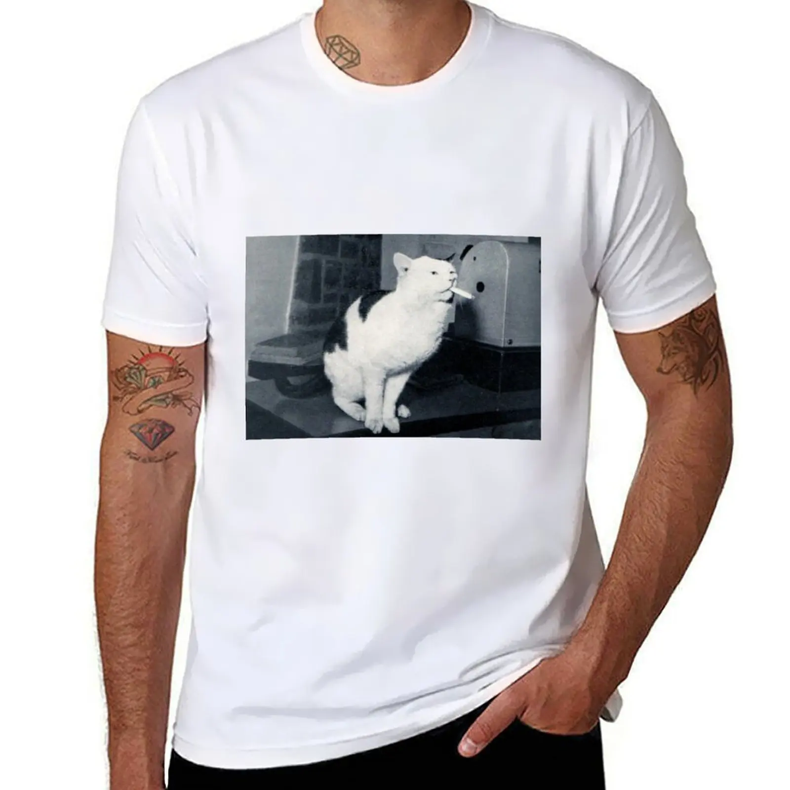 

Veteran Cat on Smoko T-Shirt t shirts designer t shirt for man T-Shirt