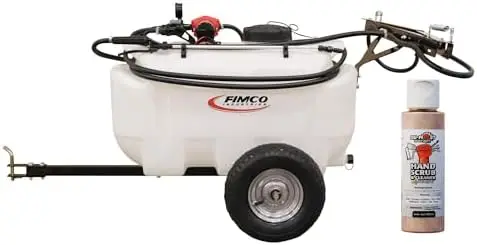 

5303649 25-Gallon Trailer Sprayer, 2.4 GPM Pump, 3-Nozzle Boom, Durable, High-Pressure Lawn & Garden Sprayer, DU-Most