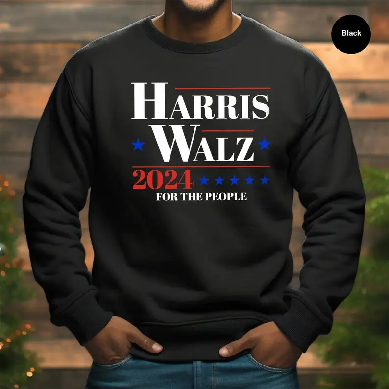 

Толстовка Harris Walz 2024, толстовка с капюшоном Harris Walz Vote Blue Democrat Liberal, феминистские свитера Kamala Rally, повседневные толстовки в стиле Харадзюку