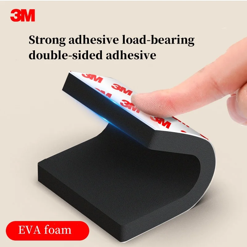 Cinta adhesiva de doble cara de espuma fuerte de 3M, adhesivo de doble cara para pared de alta viscosidad, impermeable, sin rastro, para el hogar y el coche
