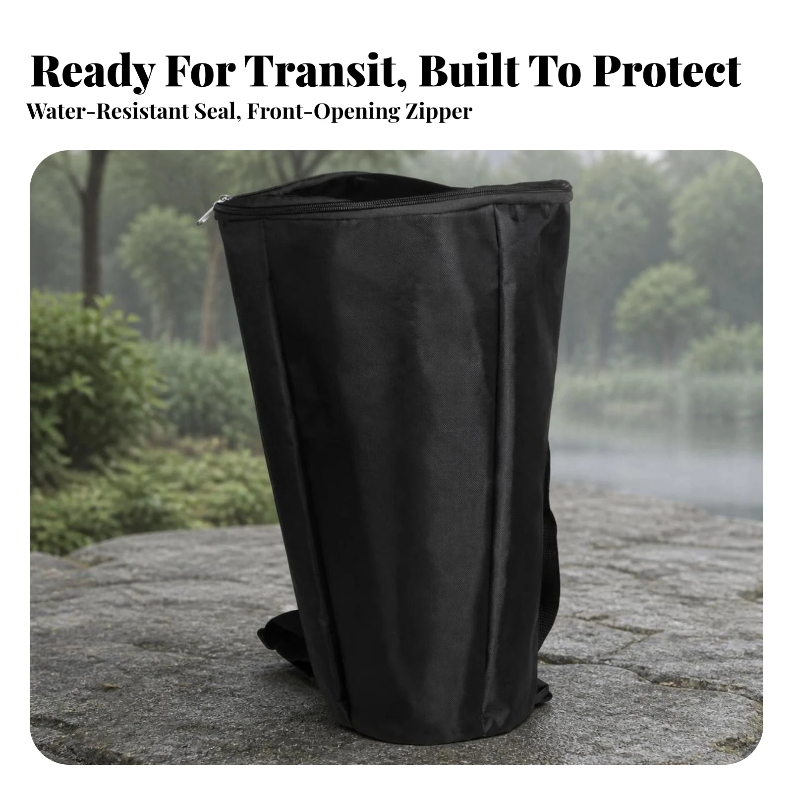 Drum Carry Bag Lightweight African Drum Bag Waterproof Water-Resistant for Drummers, Travel, Performances