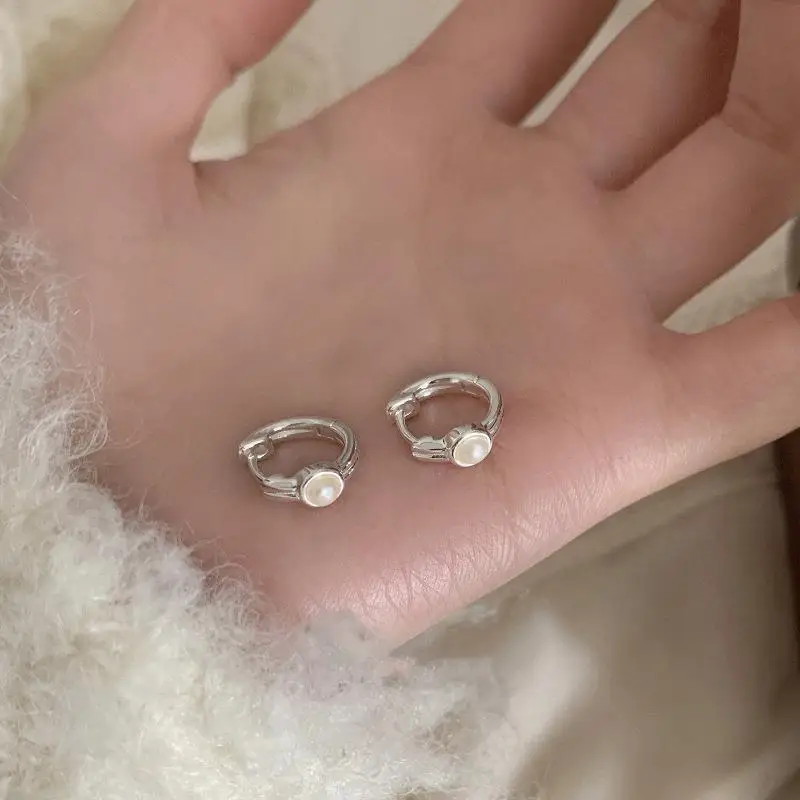 

Серьги из стерлингового серебра 925 пробы с жемчугом для женщин, модные серьги, ювелирные изделия, предотвращающие аллергию, аксессуары для вечеринок, подарок