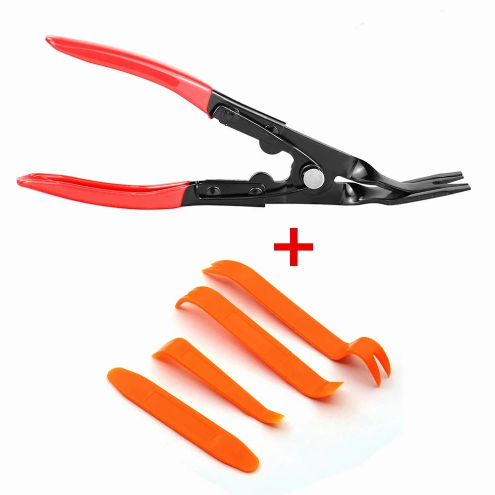 Car Headlight Repair Installation Tool Trim Clip Removal Pliers Panel Fascia Dash Upholstery Remover Hand-held Disassembly Tool