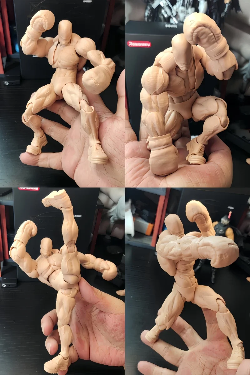 

original Q4 Romankey UMS003 Big Guy GUY 1/12 Scale Male Soldier Super Flexible Joint Strong Muscle Body For 6in Action toy