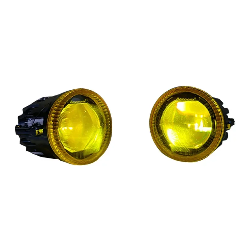 Aozoom For Equation Leopard 5 Offroad 2 inch 13V 45W Fog Light Round Amber Golden-eyed Fog Lamp Spotlights For Wrangler Bronco