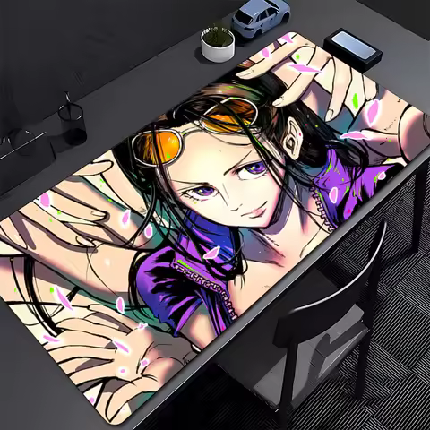 Gaming Mousepad ONE PIECE Nico·Robin Anime Mouse Mat Office Gamer Computer Mouse Pad HD Print Large Desk Mat PC Anime Mousepad